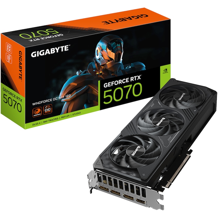 Placa video GIGABYTE GeForce RTX™ 5070 WINDFORCE OC SFF