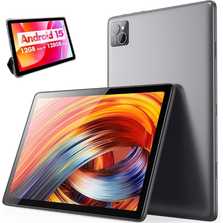 Tableta Android 15 VisionHub® 10.1 inch - 12GB RAM, 128GB ROM, Octa-Core T606