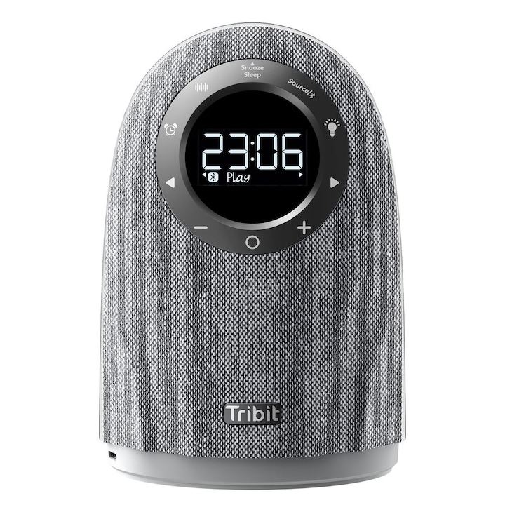 Boxa 4in1 Bluetooth cu alarmă, ceas, radio, veioză și încărcător