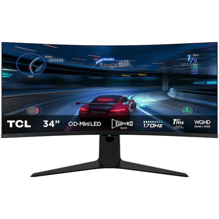 Monitor Gaming Curbat QD-Mini LED TCL 34R83Q