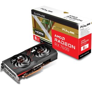 Placa video Sapphire Radeon RX 7600 Pulse, 8GB GDDR6, 128-bit
