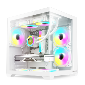 Carcasa PC ProGaming, Alb, Cube Tower, ATX