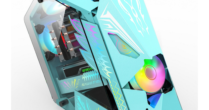 Carcasa PRO GAMING HERCULE BLUE, 4x FAN ARGB