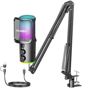 Microfon Gaming RUNEX cu braț articulat