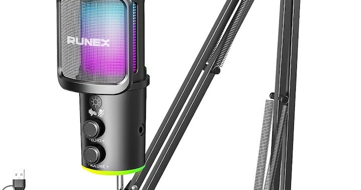 Microfon Gaming RUNEX cu braț articulat