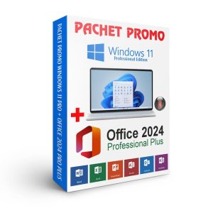 Licența Microsoft Windows 11 Pro + Office 2024 Pro Plus